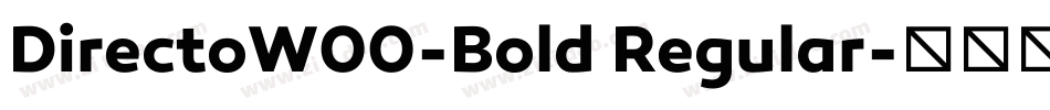 DirectoW00-Bold Regular字体转换
